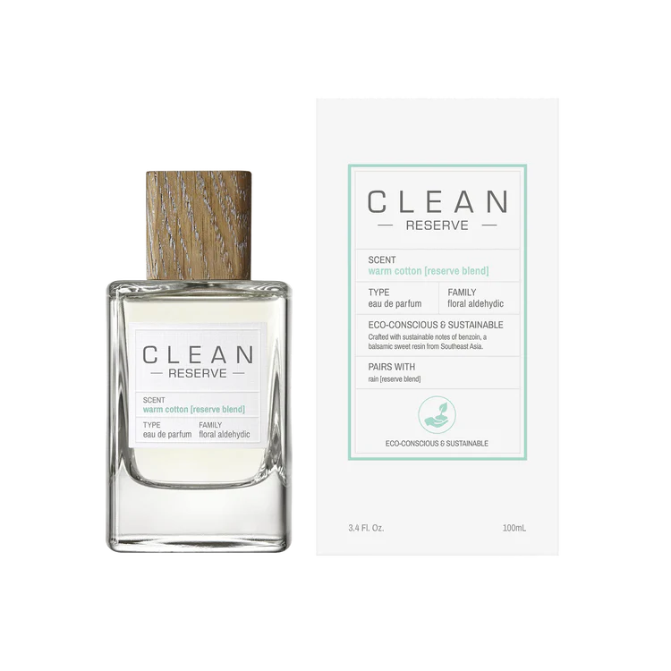 Warm Cotton by Clean Eau De Parfum 3.4 oz