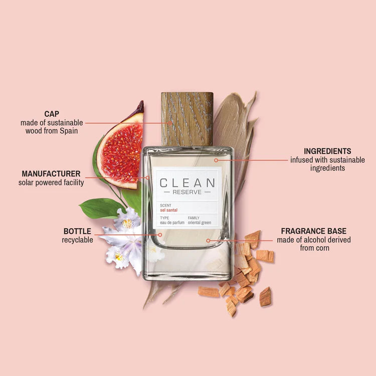 Sel Santal by Clean Eau De Parfum 3.4 oz