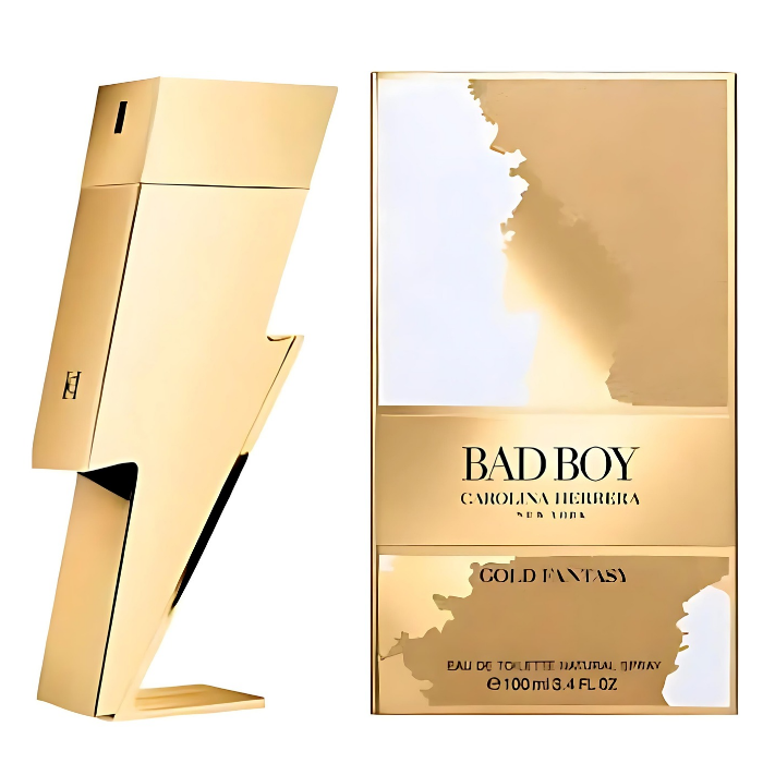 Bad Boy Gold Fantasy by Carolina Herrera Eau De Toilette 3.4 oz