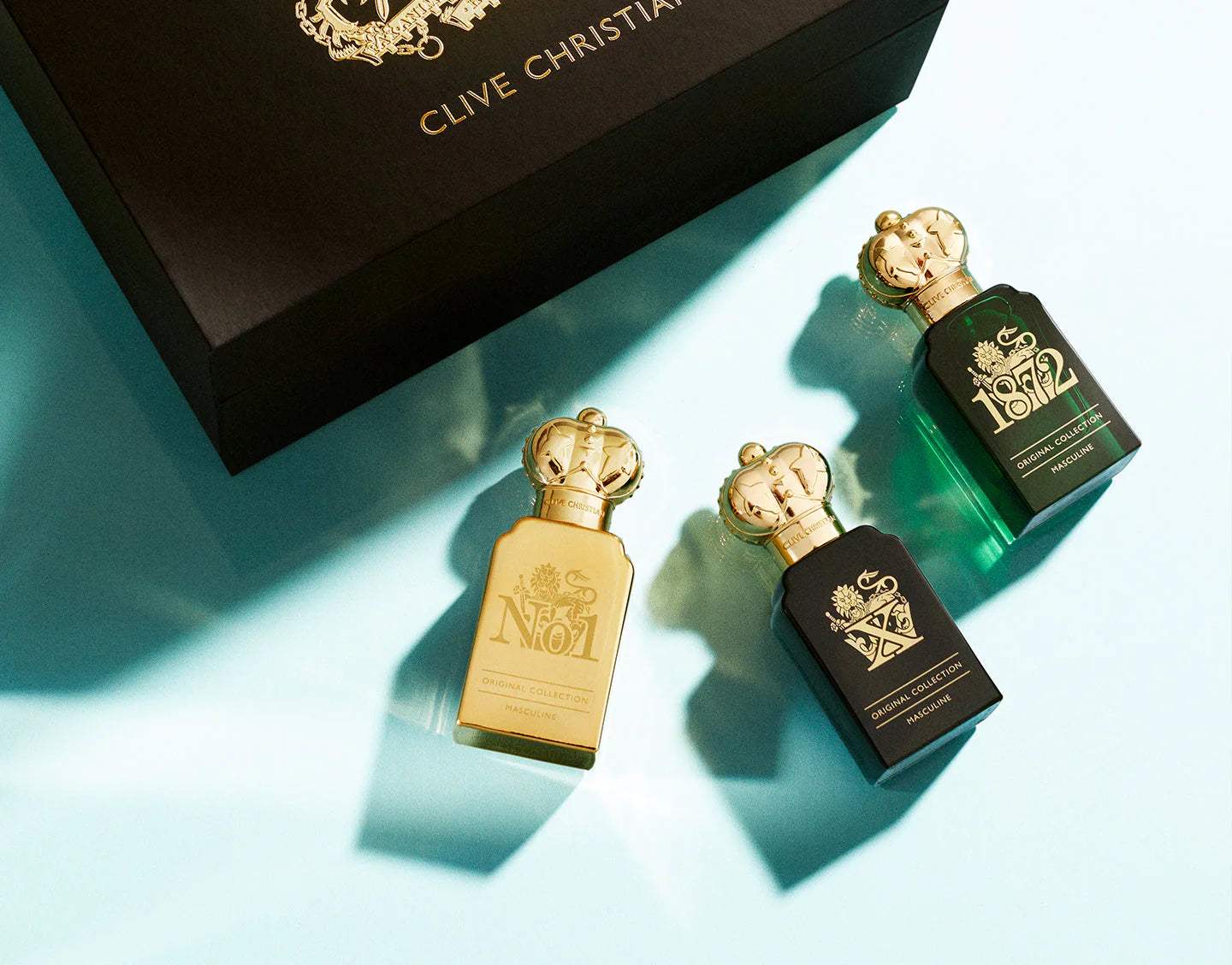 X by Clive Christian Gift Set -- Travel Set: 1872 Feminine, No 1 Feminine, X Feminine 0.34 oz Pure Parfum